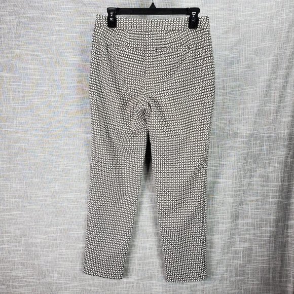 Talbots Chatham Ankle Pants Size 2 Black White - Picture 4 of 4